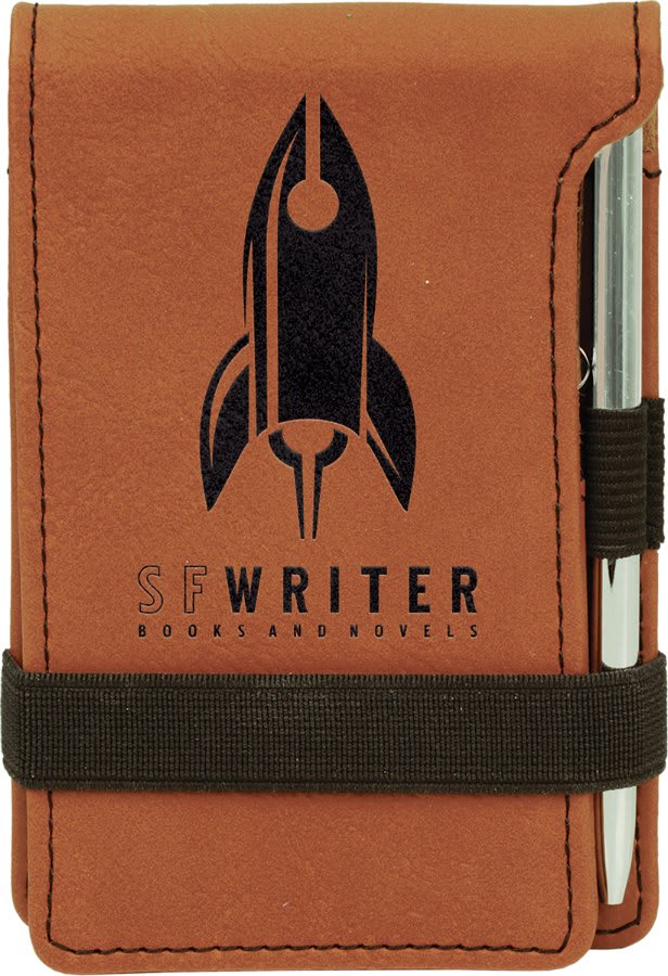 Leatherette Mini Notepad with Pen