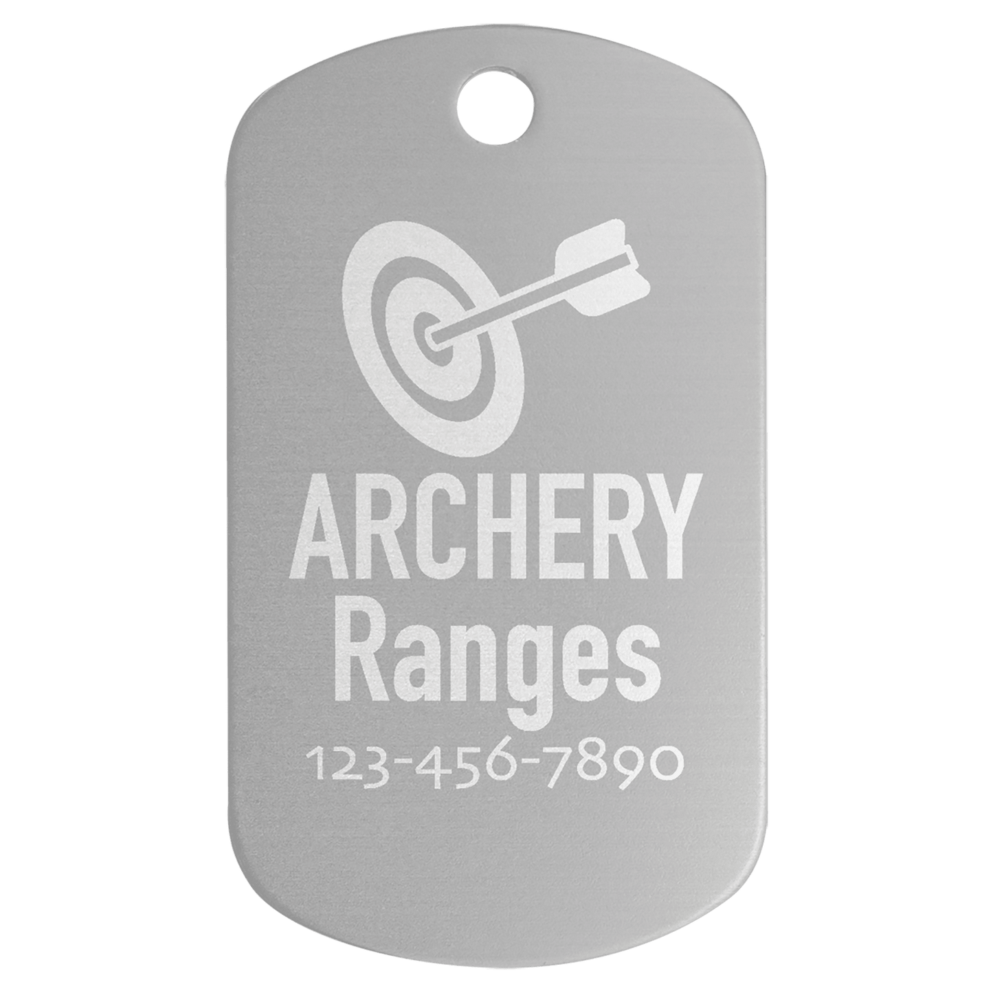 Anodized Aluminum GI Tag - 1" X 2"