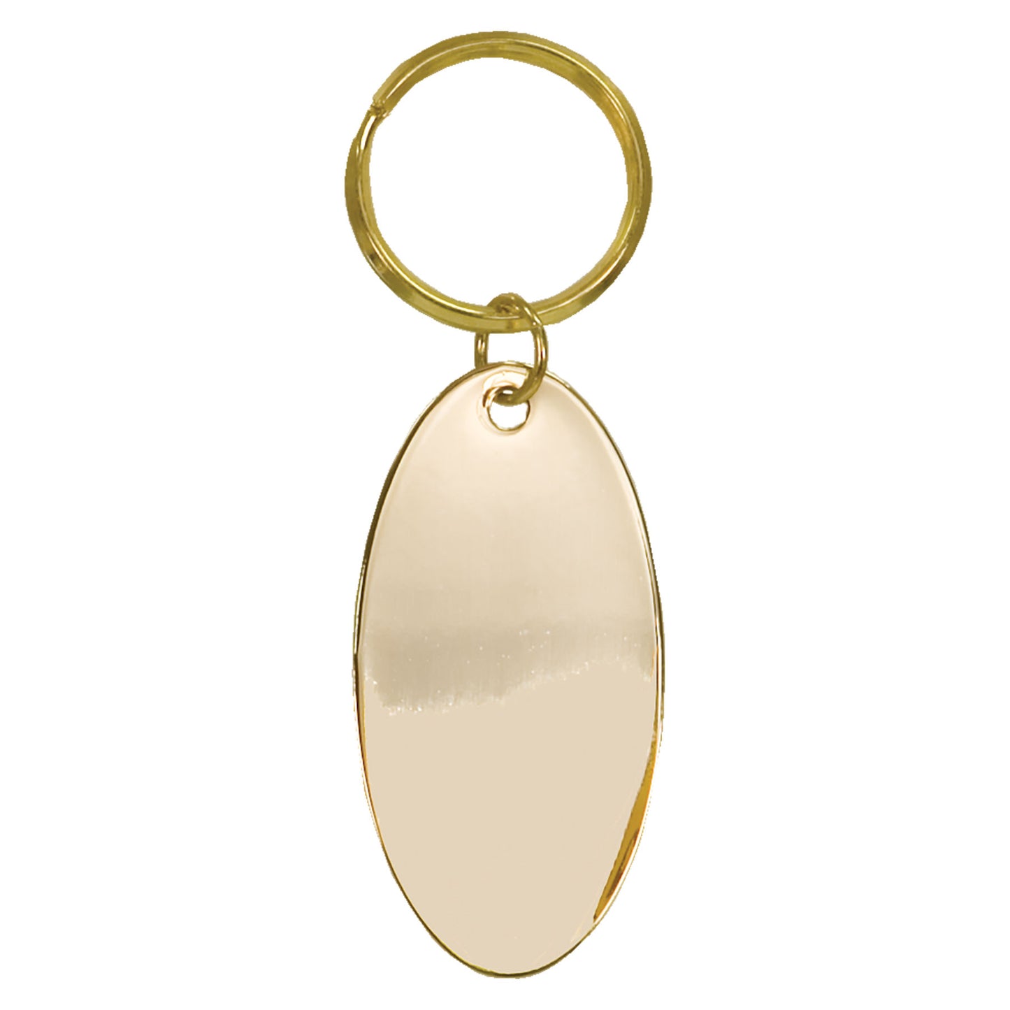 Oval Brass Keyring