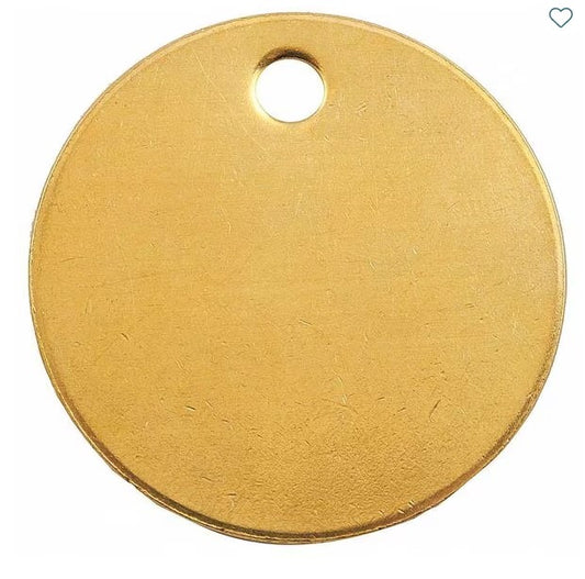 Round Anodized Aluminum Tags