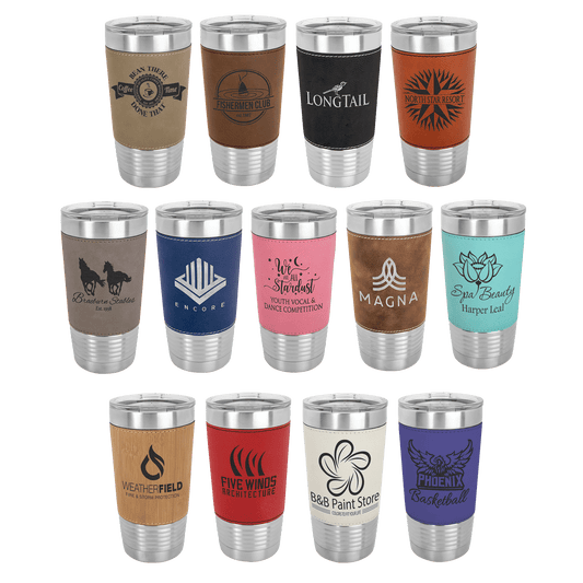 20 oz. Polar Camel LeatheretteTumbler