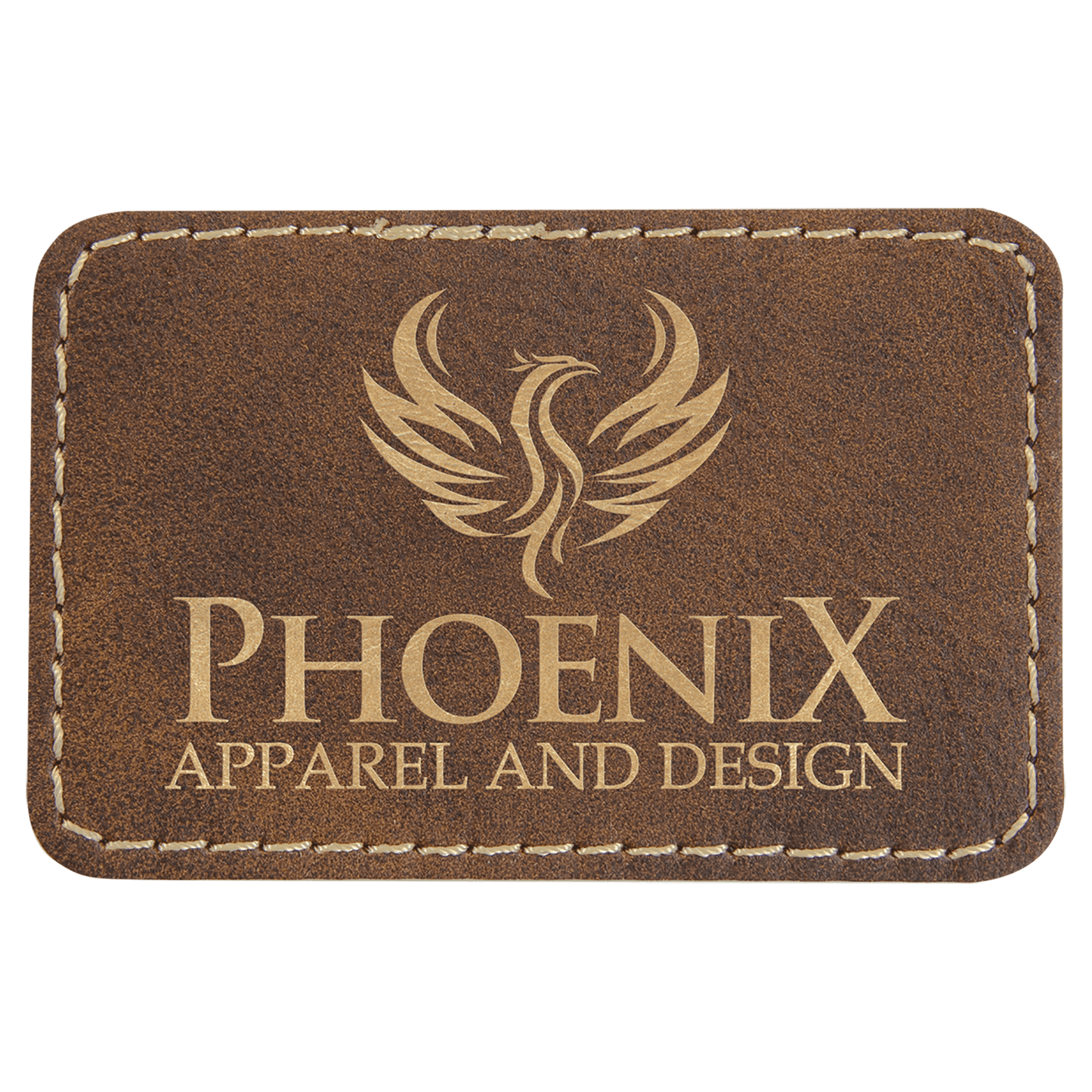 2" X 3" Leatherette Rectangle Adhesive Patches