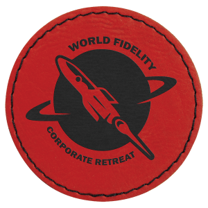 2-1/2" Leatherette Circle Adhesive Patches