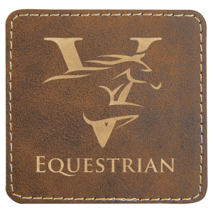 3" Leatherette Square Adhesive Patches