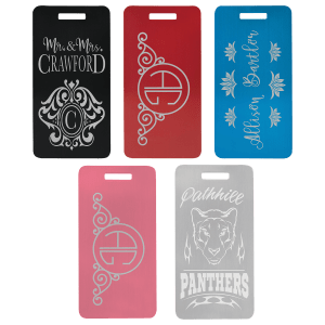 Aluminum Luggage Tag - 3-7/8" x 2"