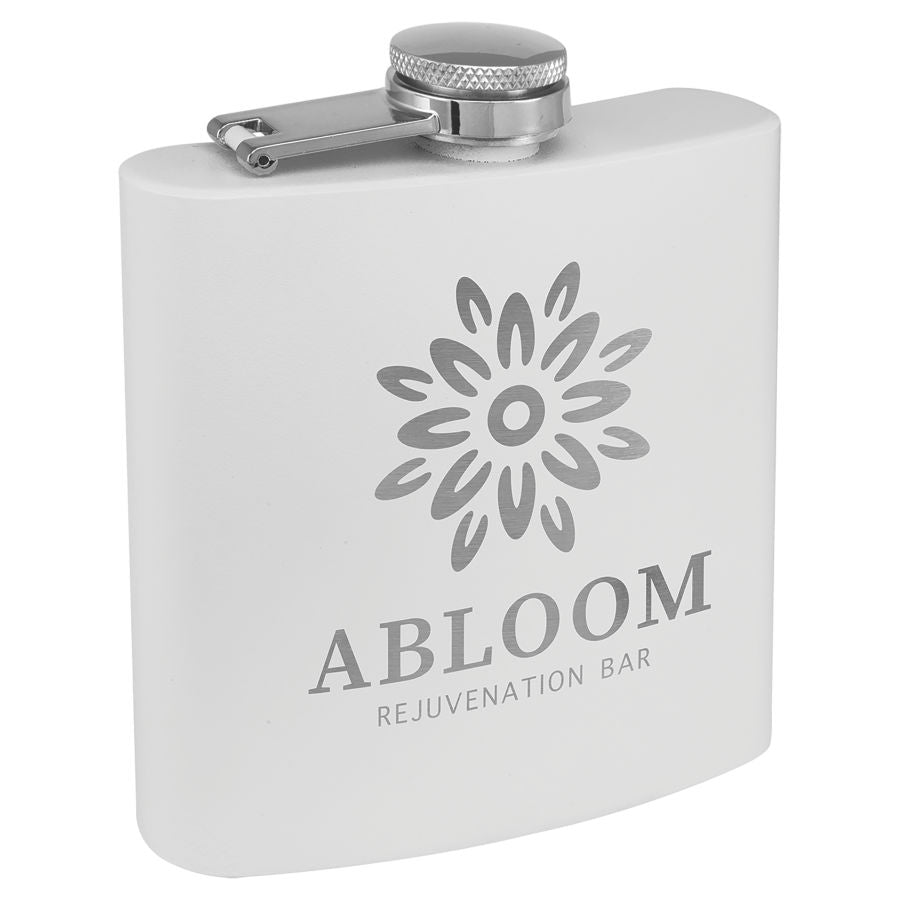 6 oz. Powder Coated Stainless Steel Flasks