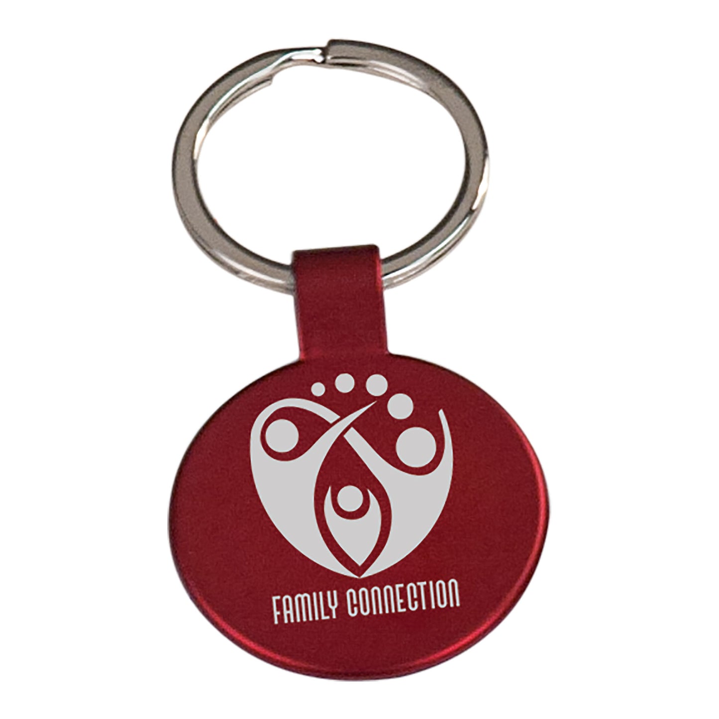 Red Round Keychain