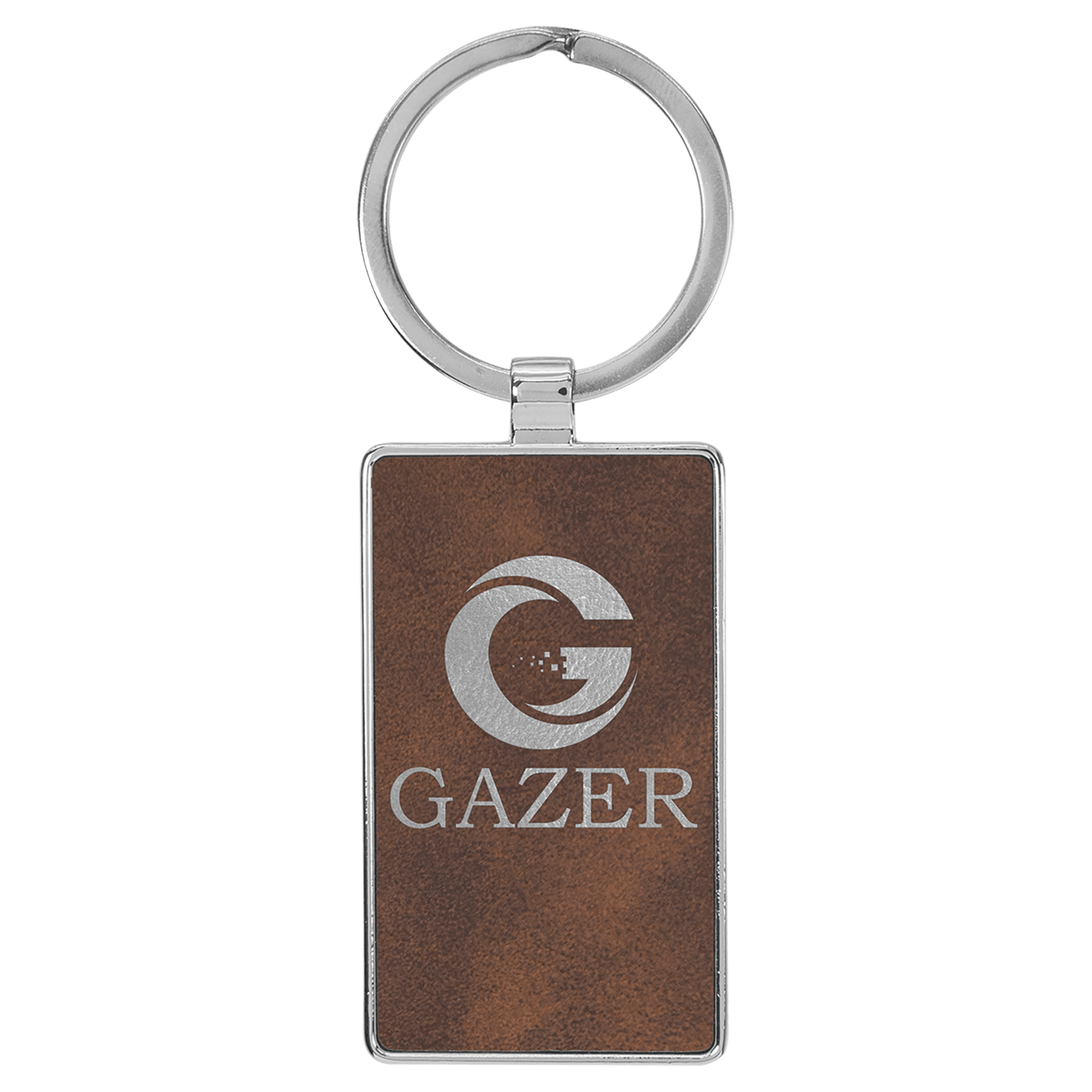 Leatherette / Metal Keychain