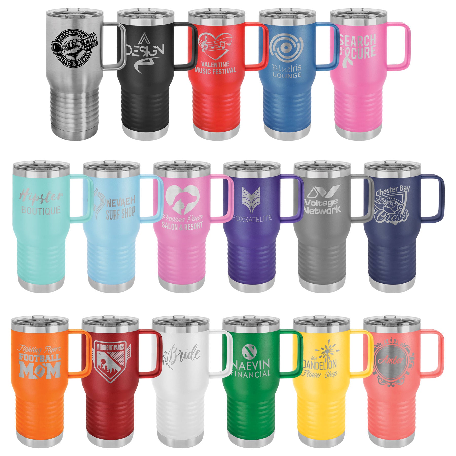 H3 20 oz. Polar Camel Insulated Traveler Coffee Mug with Handle and Sl –  Whoa, Jody Boy!